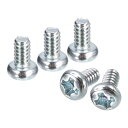 uxcell パンヘッドプラス機械ネジ 亜鉛メッキ 炭素鋼 十字頭ネジ 全ねじボルト #4-40x4.76mm 25個