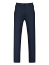 Lars Amadeus ロングパンツ ビッグアンドトール フラットフロント ビジネス オフィス チノパンツ ドレスパンツ メンズ ネイビーブルー 46