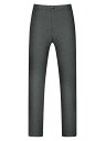 Lars Amadeus ロングパンツ ビッグアンドトール ストレッチ フラットフロント フォーマル ビジネス ドレスパンツ メンズ グレー 40