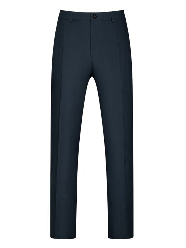 Lars Amadeus ロングパンツ 大きいサイズ 無地 フラットフロント ワーク オフィス ビジネス ドレスパンツ メンズ ネイビーブルー L Lars Amadeus ロングパンツ 大きいサイズ 無地 フラットフロント ワーク オフィス ビジネス ドレスパンツ メンズ ネイビーブルー L