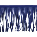 uxcell PUレザーフリンジトリム 両面革縫製 タッセルフリンジ DIY 縫製 ドレス 工芸品 スカート装飾用 2 M 100 mm ブルー