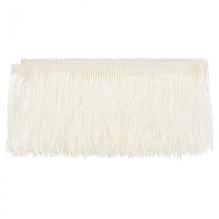 uxcell チェーンフリンジトリム タッセル縫製レーストリム ポリエステル フリンジトリムリボン DIY縫製工芸品衣類用 10ヤード 100 mm ベージュ