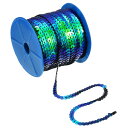 uxcell フラットスパンコールストリップ スパンコール スパンコールストリング リボンロール スパンコールトリム 縫製工芸品衣装装飾用 100ヤード 6 m...