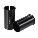 X AUTOHAUX 27.2 mm から 30.8 mm 自転車 バイク シートポスト チューブ アダプタ シートポスト 削減 スリーブ アダプタ アルミ合金 黒 2 個