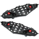 X AUTOHAUX フロントバンパーブラケットリテーナー スペーサー取付サポート Toy otaに対応 Highlander Hybrid LEに対応 プラスチック ブラックペア