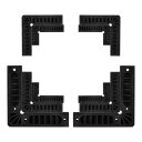 uxcell 位置決め正方形セット 直角クランプ 90度コーナークランプ 木工用 3つのサイズ 80 mm 100 mm 150 mm ブラック 10個