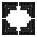 uxcell 位置決め正方形セット 直角クランプ 90度コーナークランプ 木工用 3つのサイズ 80 mm 100 mm 150 mm ブラック 12個