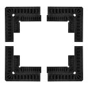uxcell 位置決め正方形セット 直角クランプ 90度コーナークランプ 木工用 80 mm 100 mm ブラック 8個