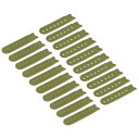 uxcell スナップバックストラップカバー 7ホール プラスチック 調整可能 ハットスナップバックル交換 キャップ補修用 20ペア入り グラスグ リーン