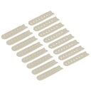 uxcell スナップバックストラップカバー 7ホール プラスチック 調整可能 ハットスナップバックル交換 キャップ補修用 8ペア入り ダークカーキ