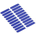 uxcell スナップバックストラップカバー 7ホール プラスチック 調整可能 ハットスナップバックル交換 キャップ補修用 12ペア入り ダークブルー