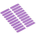 uxcell スナップバックストラップカバー 7ホール プラスチック 調整可能 ハットスナップバックル交換 キャップ補修用 12ペア入り パープル