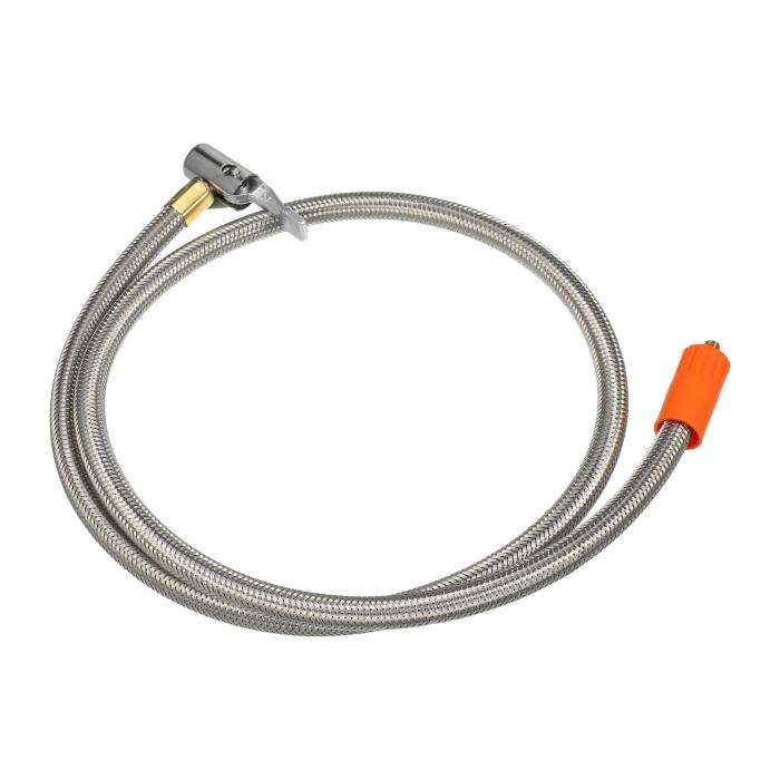 X AUTOHAUX 車 タイヤ 空気入れエアーホースポンプ バルブ延長チューブ ポンプ延長ホース タイヤエアー..