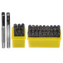 uxcell メタルスタンピングキット 6 mm A-Z 0-8 &記号 スチールレターパンチプレスツール 穴付き 金属 プラスチック 木 革にスタンプ ブラッ...
