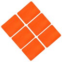 uxcell アイロン接着ワッペン 生地補修パッチ アイロン接着布 衣類の補修 ズボン バッグの穴補修装飾用 6個 タンジェリン 125x95 mm
