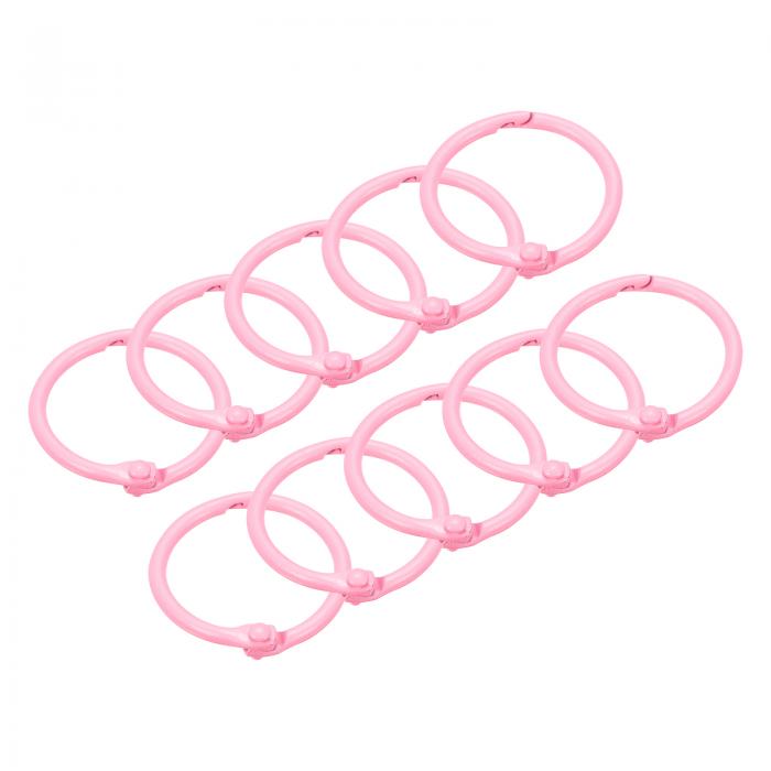 uxcell ルーズリーフバインダーリング 45 mm メタルブックリングキーホルダー 家庭用 オフィス用品 ピ..