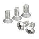 uxcell オーバルヘッドプラス機械ネジ M6x12 mm 304ステンレス鋼 わずかに上げ皿ネジ 25個