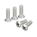 uxcell オーバルヘッドプラス機械ネジ M6x20 mm 304ステンレス鋼 わずかに上げ皿ネジ 50個
