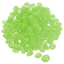 uxcell 発光小石 光る石 蓄光石 DIY装飾用 鉢植え用植物水槽用 13-17mm ダークグリ ーン 600個入り