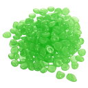 uxcell 夜光石 グローロック 光る石 DIY装飾用 鉢植え用植物水槽用 13-17mm グリ ーン 900個入り
