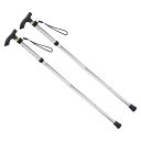 PATIKIL トレッキングポール 2個 折りたたみ式ハイキングポール 85 cm-95 cm 伸縮式折りたたみ杖 クイックロック アルミニウム合金 屋外 ハイ...