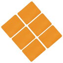 uxcell アイロン接着ワッペン 生地補修パッチ アイロン接着布 衣類の補修 ズボン バッグの穴補修装飾用 6個 オレンジ 125x95 mm