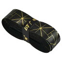 PATIKIL 1.8 M ラケットオーバーグリップ ダンピングリッジ付き PU テニスグリップテープ 厚く ノンスリップ 吸収汗 バドミントン釣り竿用 イエロー