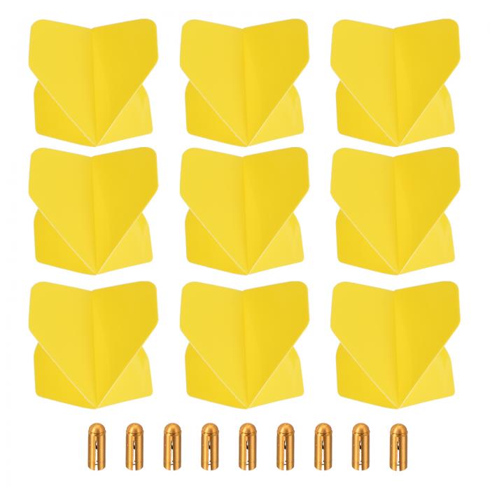 PATIKIL ダーツフライト 9セットダーツフライト 9フライトプロテクターダーツアクセサリー キット ソフ..