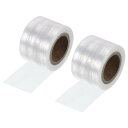 PATIKIL 25 M x 3 cm バドミントングリップクッションラップ 2個 PE テニスラケットグリップテープ バッキングフィルム ハンドル滑り止めクッ...