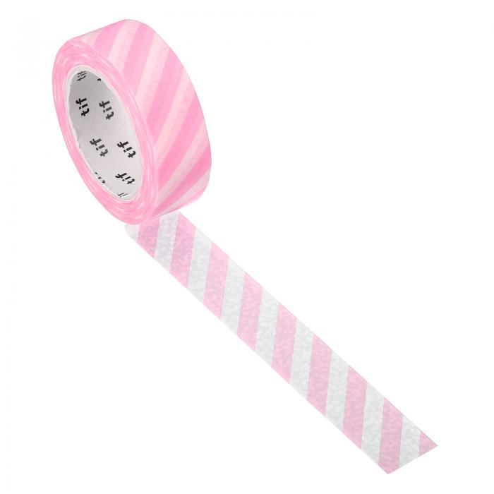 PATIKIL ホログラフィック和紙テープ 15 mm x 10 M 1ロール 自己接着 ストライプパターン マスキングシ..