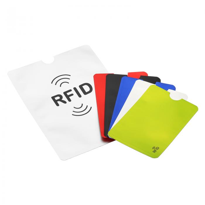PATIKIL RFIDカードスリーブ パスポートスリーブ クレジットカード用ホルダー 14枚 アルミ 個人情報盗難防止 5カラー
