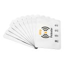PATIKIL RFIDブロッキングスリーブ 20個 アルミニウム ID盗難防止 クレジットカード用安全保護ホルダースリーブ NFC財布用,ホワイト