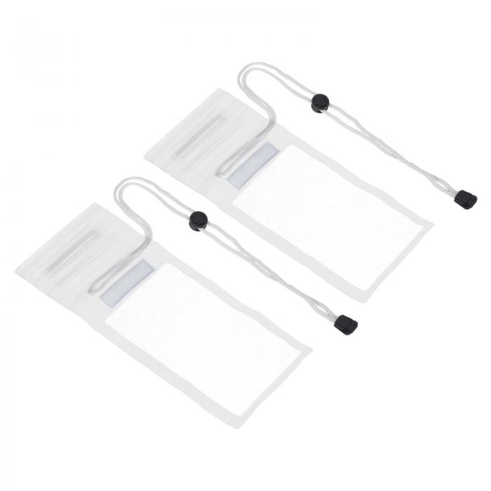 PATIKIL 防水電話ポーチ 2個 ユニバーサル ストラップ携帯ドライバッグ クリア 保護カバーバッグ ビー..