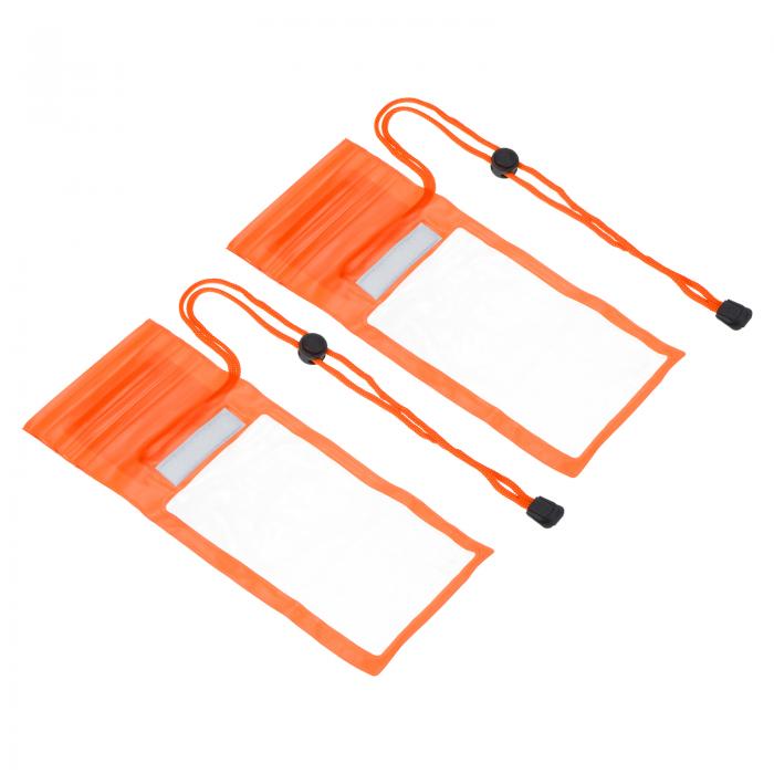 PATIKIL 防水電話ポーチ 2個 ユニバーサル ストラップ携帯ドライバッグ クリア 保護カバーバッグ ビー..