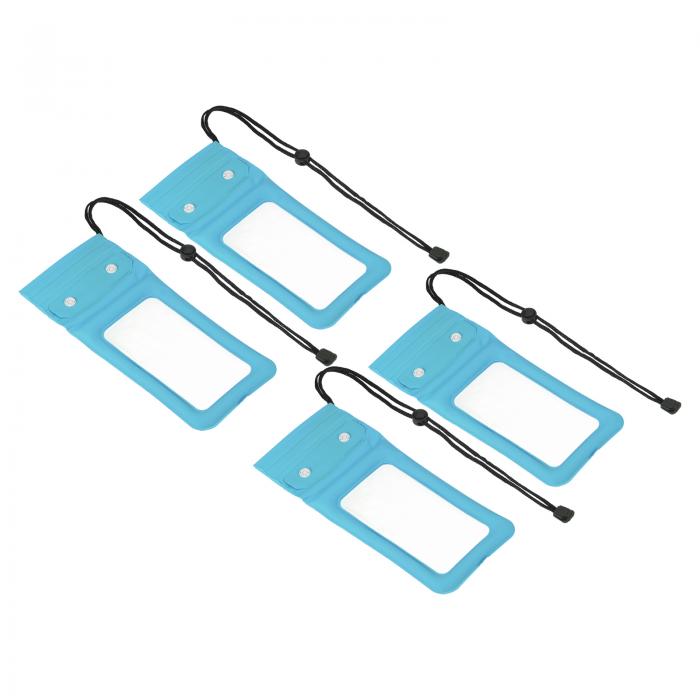 PATIKIL フローティング防水電話ポーチ 4個 クリア 携帯ドライバッグ 水中電話保護ケース ビーチスイミ..