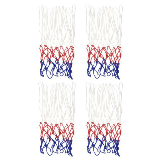 PATIKIL 47 cm 3.5 mm バスケットボールネットの交換 4個 PP プロフェッショナル バスケットボールフープネット リムネット 頑丈 オールウェザー 屋内屋外用 ホワイト レッド ブルー PATIKIL 47 cm 3.5 mm バスケットボールネットの交換 4個 PP プロフェッショナル バスケットボールフープネット リムネット 頑丈 オールウェザー 屋内屋外用 ホワイト レッド ブルー