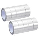 PATIKIL メタリック和紙テープ 15 mm x 5 M 10個 ミラーアートテープ 和紙マスキング 自己接着 DIYアートクラフトラッピング装飾用 シルバ...