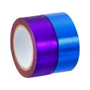 PATIKIL メタリック和紙テープ 15 mm x 5 M 2個 ミラーアートテープ 和紙マスキング 自己接着 DIYアートクラフトラッピング装飾用 ダークブ...
