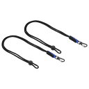 PATIKIL バッジランヤード スナップフック付き 48 cm 2個 編みこみ ネックキーホルダーストラップ 調節可能なコードロック 鍵 ホイッスル 財布用 ...