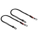 PATIKIL バッジランヤード スナップフック付き 48 cm 2個 編みこみ ネックキーホルダーストラップ 調節可能なコードロック 鍵 ホイッスル 財布用 ...