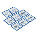 PATIKIL NFCステッカー 8個 NFC215 タグステッカー 504バイト メモリーフル プログラミング可能 スクエア NFCタグ 電話 NFC対応デバ...