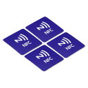 PATIKIL NFCステッカー 4個 NFC216 タグステッカー 888バイト メモリーフル プログラミング可能 スクエア NFCタグ 電話 NFC対応デバ...