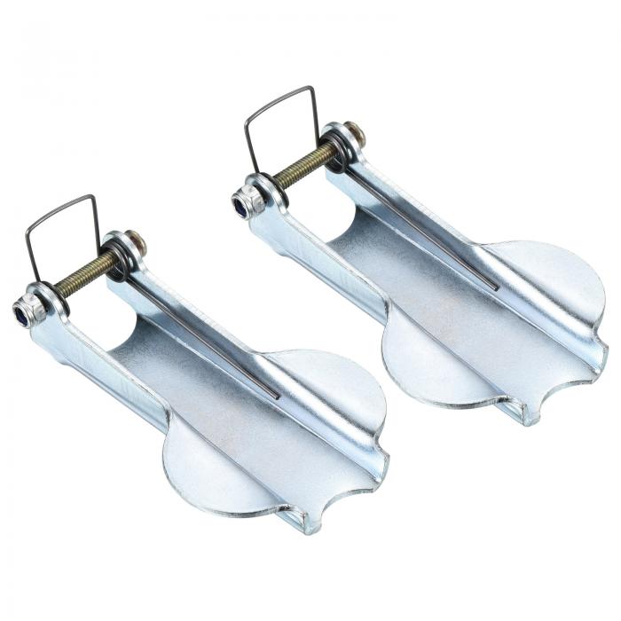 PATIKIL 84mm フック安全ロックキット 2個入り メタル 牽引レシーバ フック 交換 U字フックトレーラ シルバー色