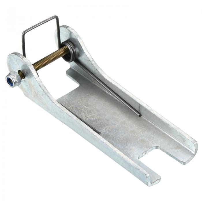 PATIKIL 96mm フック安全ロックキット メタル 牽引レシーバ フック 交換 U字フックトレーラ シルバー色