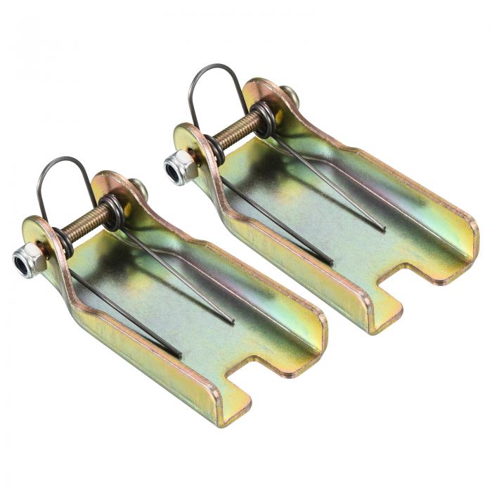 PATIKIL 65mm フック安全ロックキット 2個入り メタル 牽引レシーバ フック 交換 U字フックトレーラ シルバー色