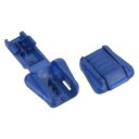 PATIKIL ジッパープルタブ 25個 コードエンド延長ジップフィクサー 18 mm バックパック ジャケット 荷物 財布 ハンドバッグ用 ブルー