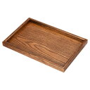 PATIKIL 木製サービングトレイ 30 x 20 cm 長方形飾り皿 家庭 装飾 台所 テーブル キャンドルホルダー用 ブラウン
