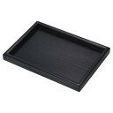 PATIKIL 木製サービングトレイ 25 x 18 cm 長方形飾り皿 家庭 装飾 台所 テーブル キャンドルホルダー用 ブラック