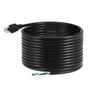 PATIKIL 電源ケーブル 21.2m 14 AWG 3フォークワイヤ 延長ケーブル 5-15P 屋内外用 交流電器 電動工具 ブラック