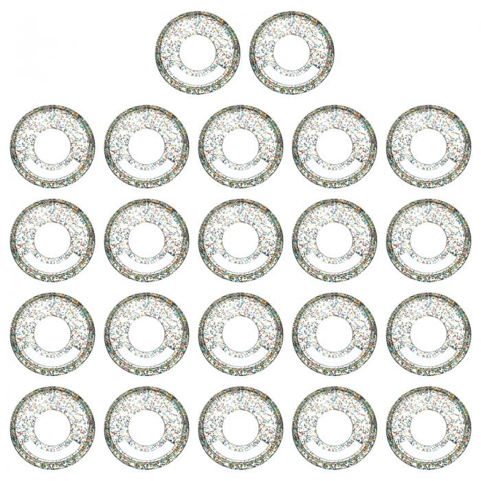 PATIKIL 28 mm プラスチック 本バインディングディスク 22個 ディスクバウンド拡張ディスク バインダーリング DIY ノートブック プランナー用 シャインピンク